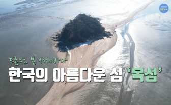 드론으로 본 서해 바다! 한국의 아름다운 섬 '목섬'